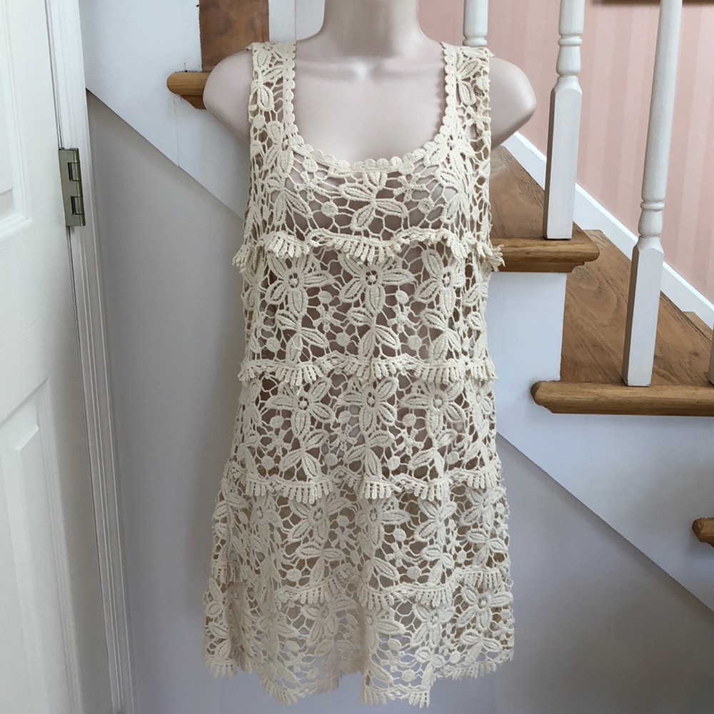 Solitaire Flower Appliqué Cover Up